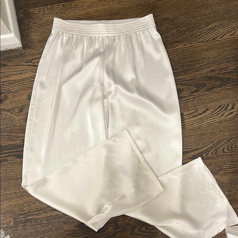 Babaton Cream Satin Pants
